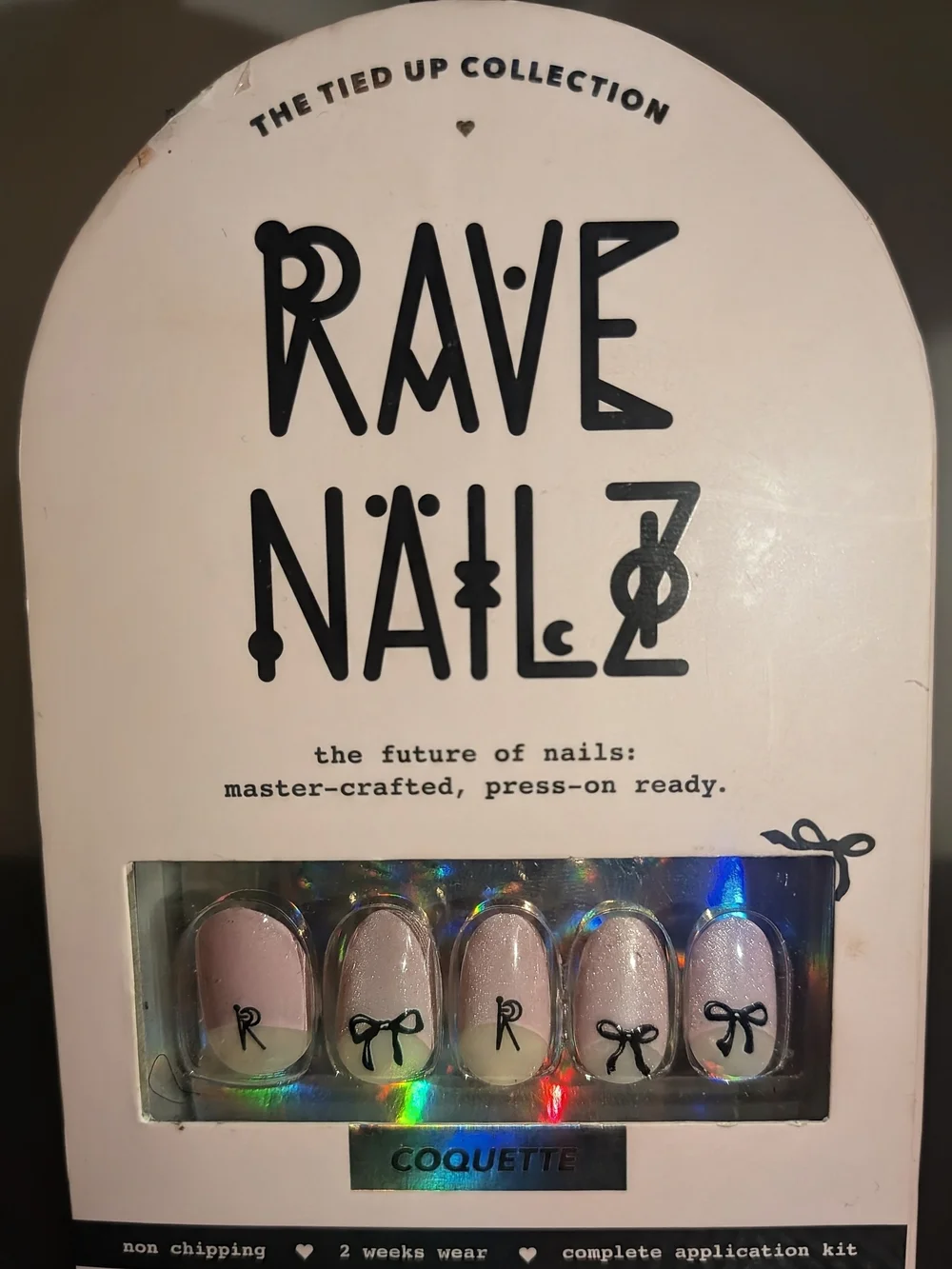NEW Rave Nailz Coquette Press On Nails Tied Up Collection
